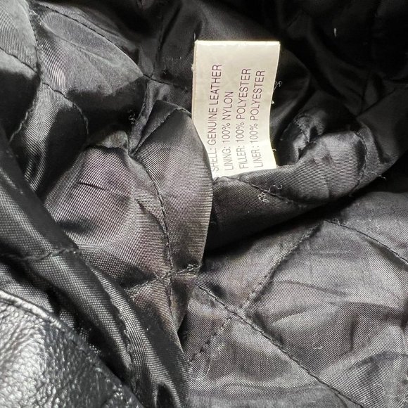 Vintage Serge Platini Leather Jacket Size 1X Milan Italy - Picture 5 of 7